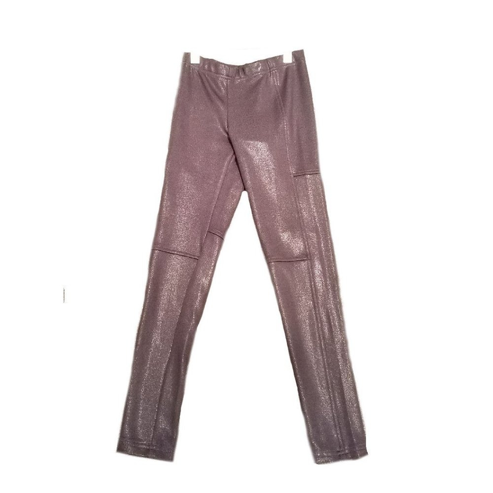 NEW 10 Girls Tween Ragdoll & Rockets Vegan Leather Smoky Grey Pants/Leggings